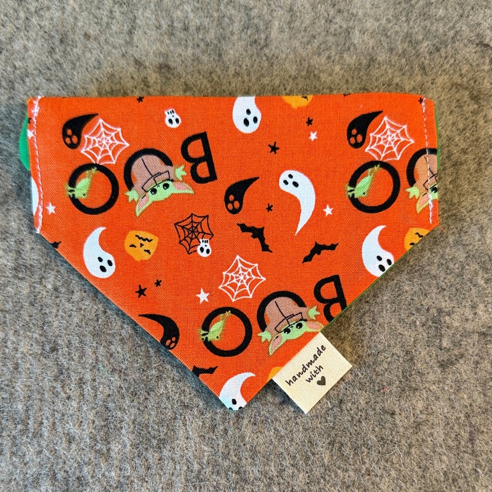 Halloween Scrunchie Dog Bandana - Orange